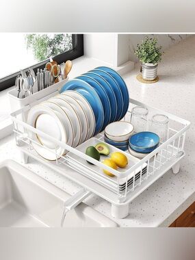 SNTD Dish Drying Rack-white